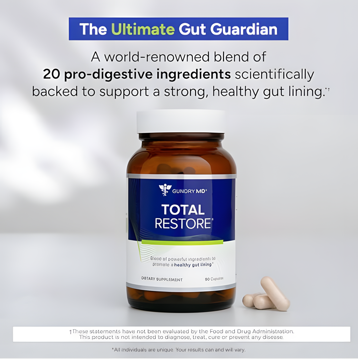 Gundry MD Bio Complete 3 and Total Restore Bundle